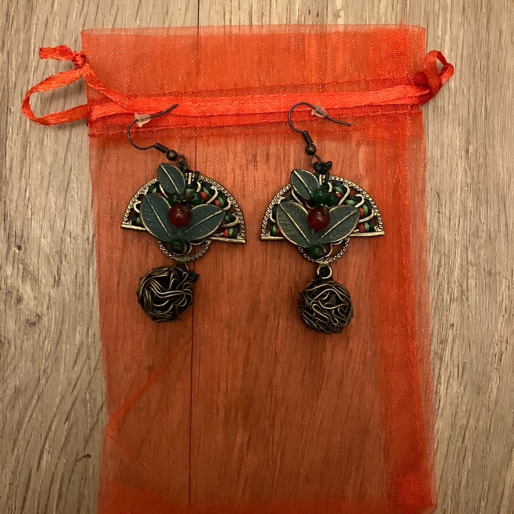Mistletoe / Kissing Ball Earrings